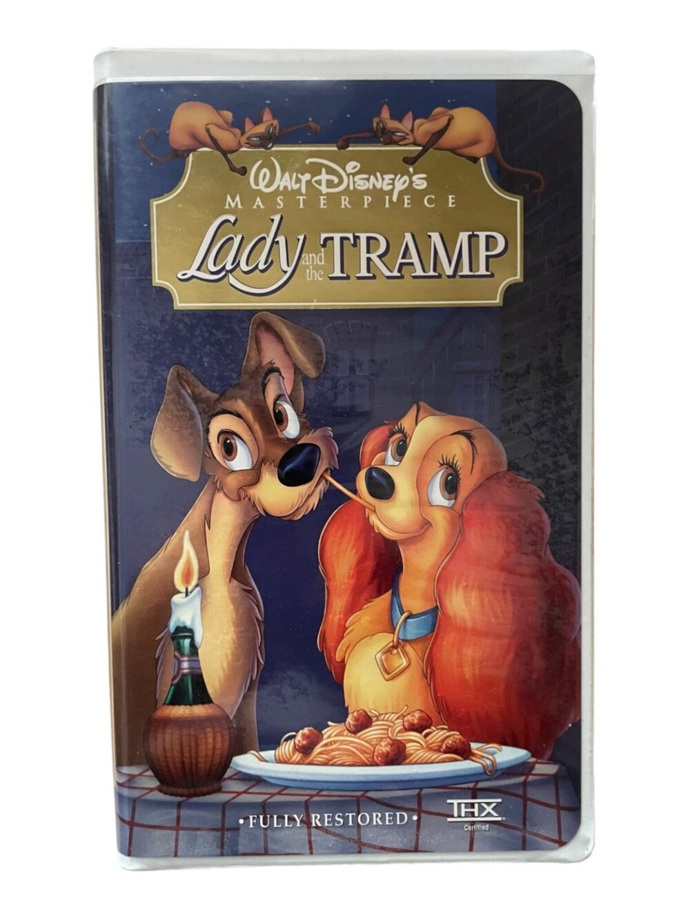 Disney's Lady and the Tramp VHS Masterpiece Collection Fully Restored THX